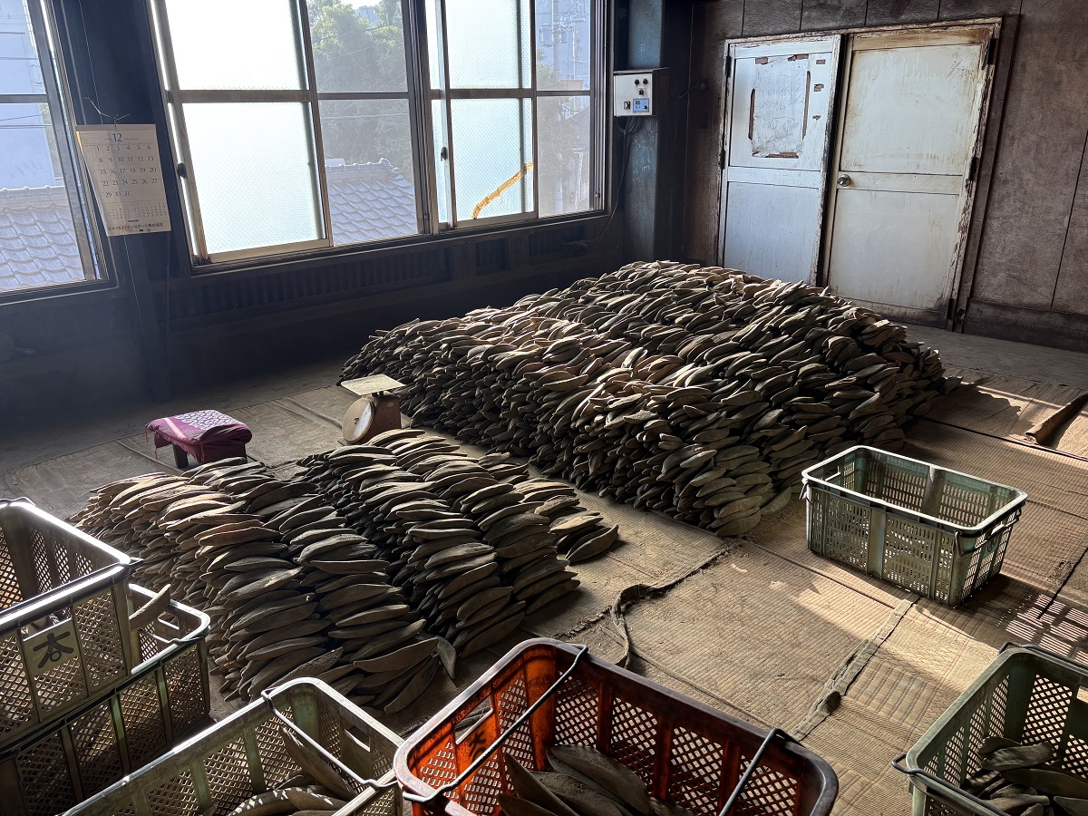 荷造り前の本枯れかつお節